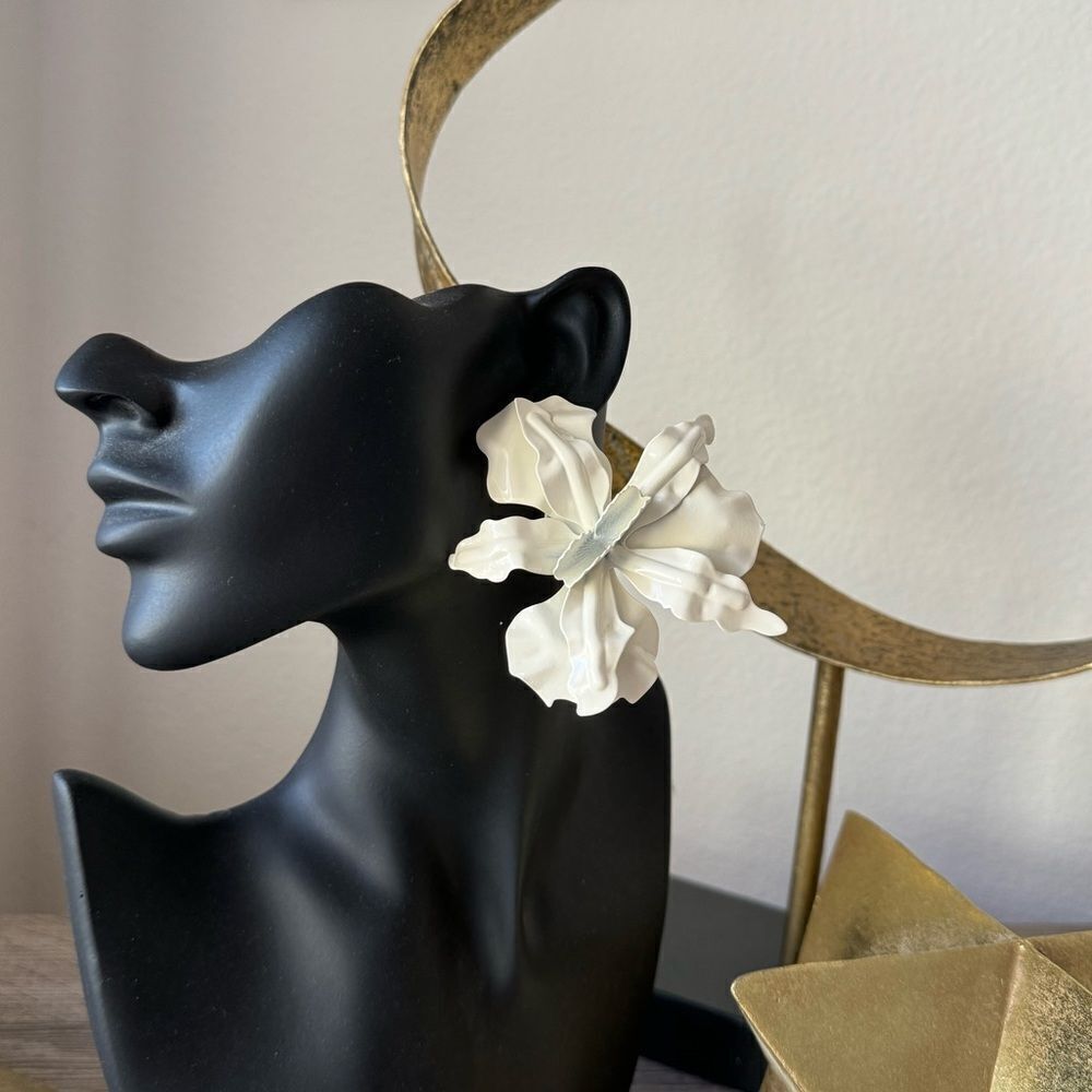 Bohemian flower earrings A1091 - Picture 4 of 4